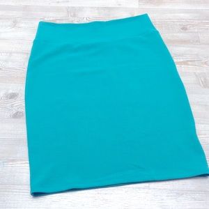 ❤️ 4/$20 LuLaRoe Cassie Pencil Skirt EUC Green texture